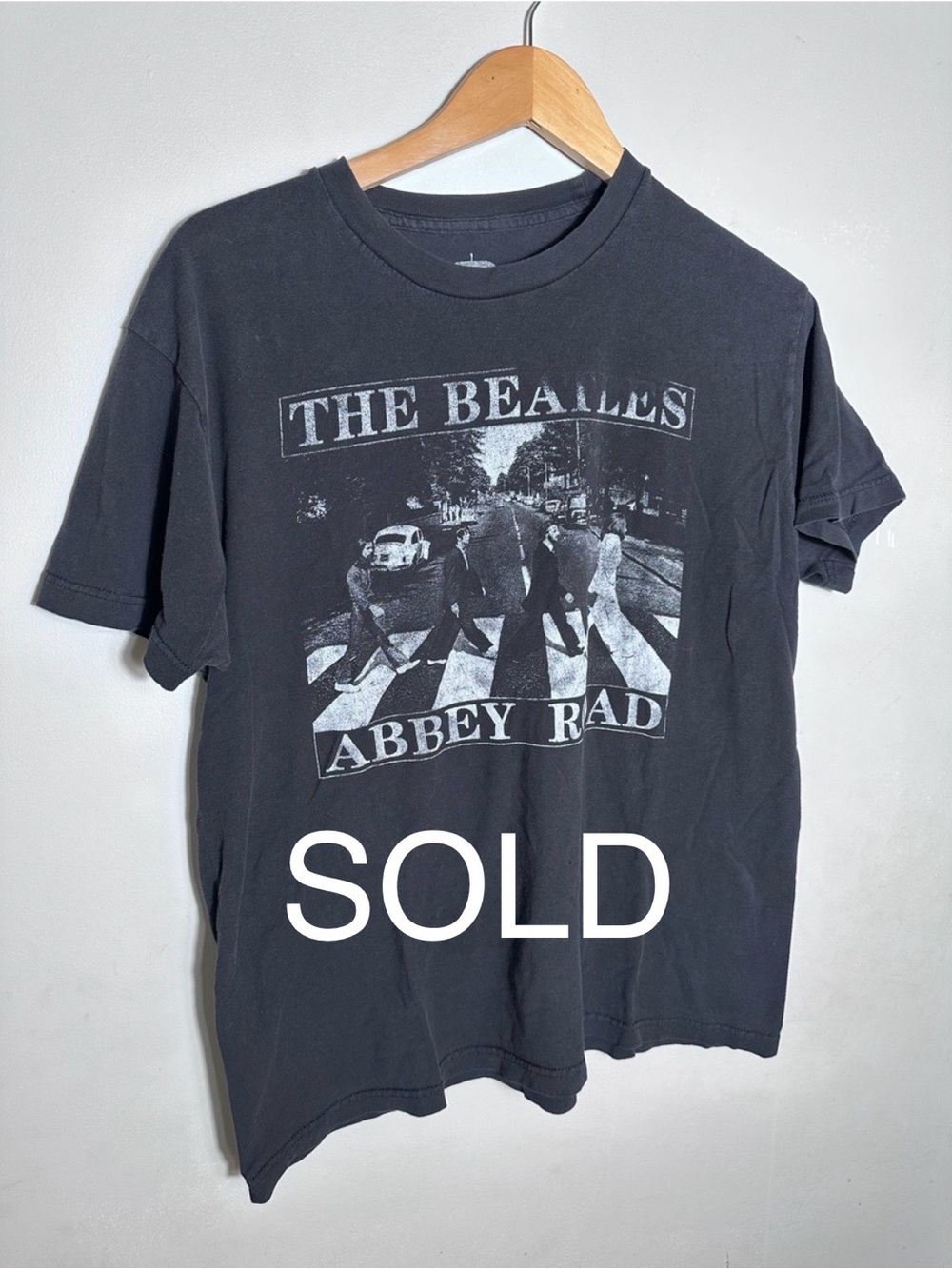 SOLD The Beatles Black Abbey Road Photo Graphic Tee
